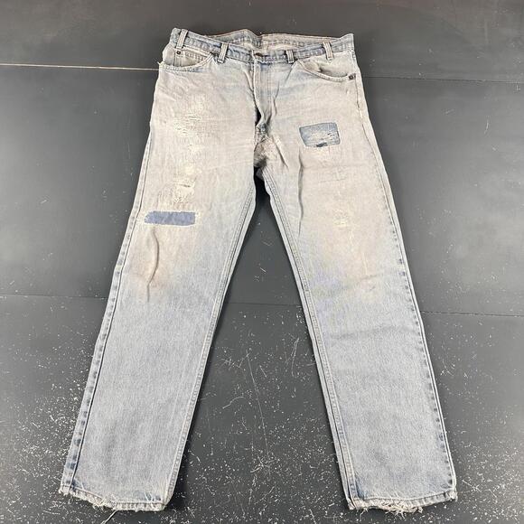 Levi's Other - VTG Levis 505 Orange Tab Jeans Men 36x31 Upcycled Thrashed Skate 90's Distressed